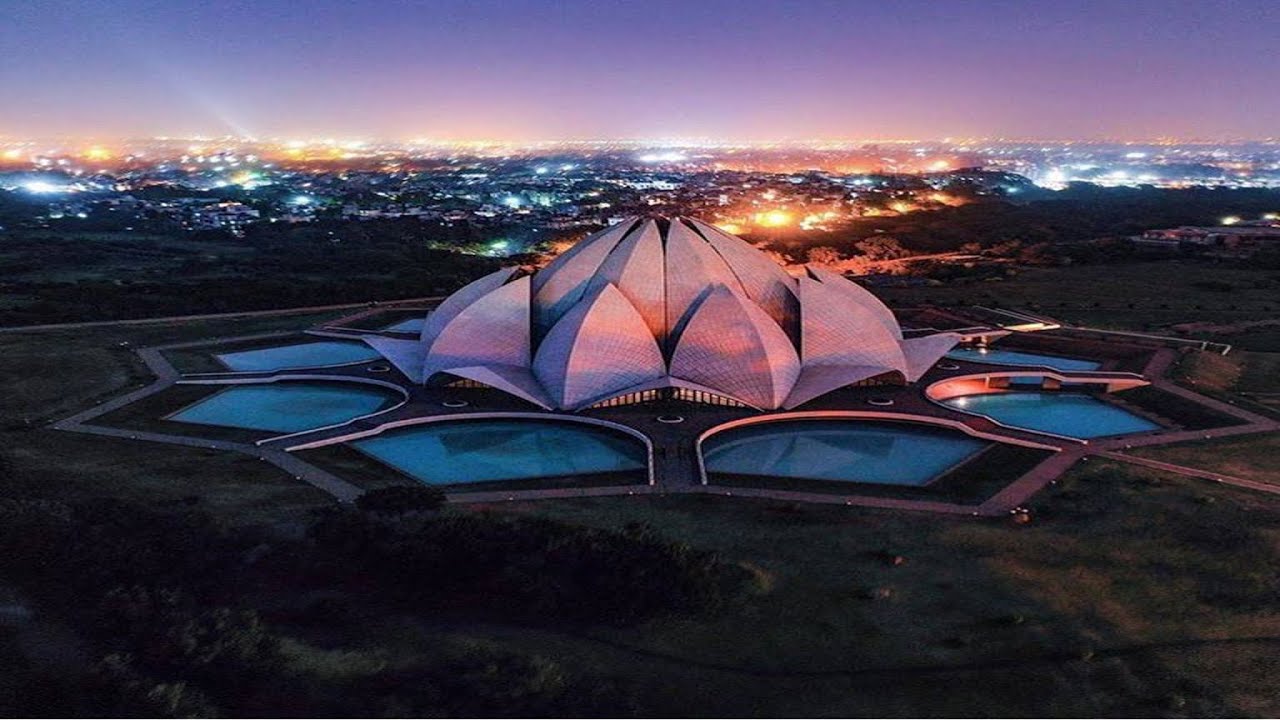 Lotus Temple-India- NO conventional Beams and Columns- Structure Explained