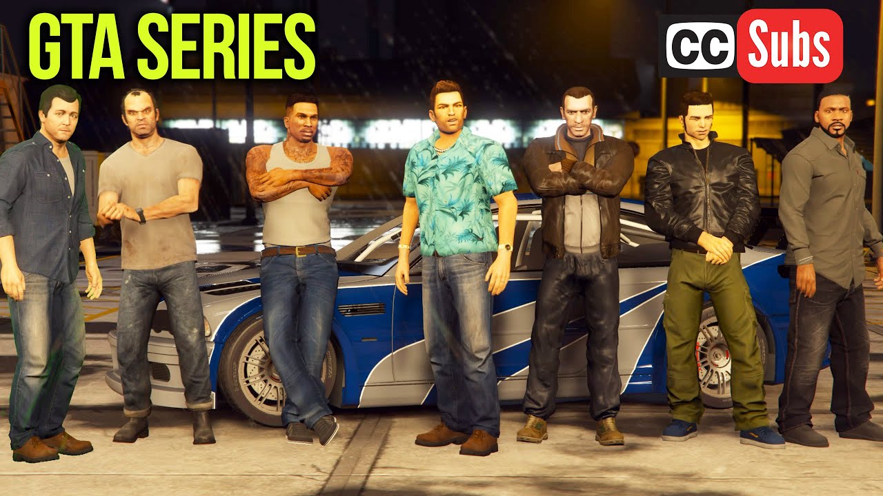 GTA 5 - ПЕРВЫЕ 6 ЭПИЗОДОВ ЭКШН-СЕРИИ | ВСЕ ПЕРСОНАЖИ GTA ВМЕСТЕ!