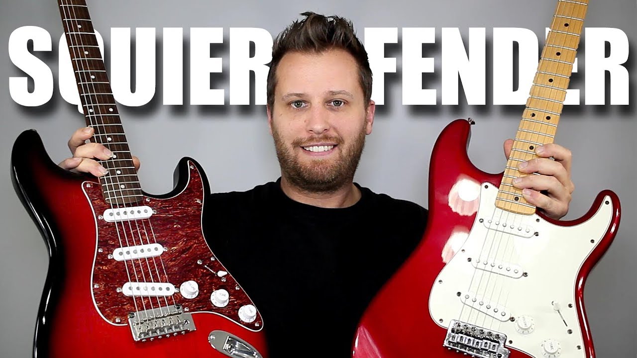 SQUIER против FENDER - сравнение тональностей Stratocaster!!