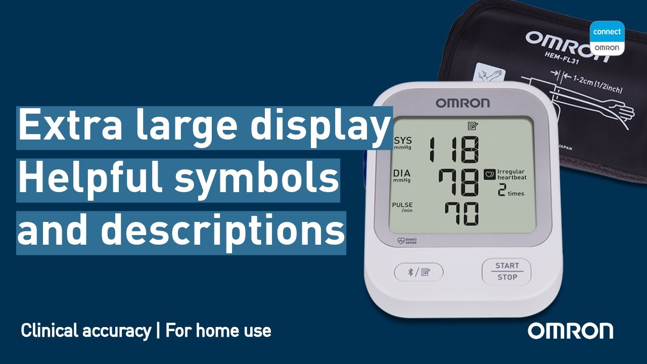 Learn about the OMRON Silver Upper Arm Blood Pressure Monitor | BP5255