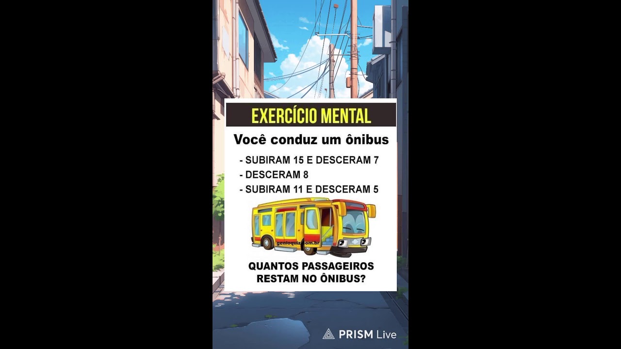 Quantos passageiros resta no ônibus 🚌? Live...