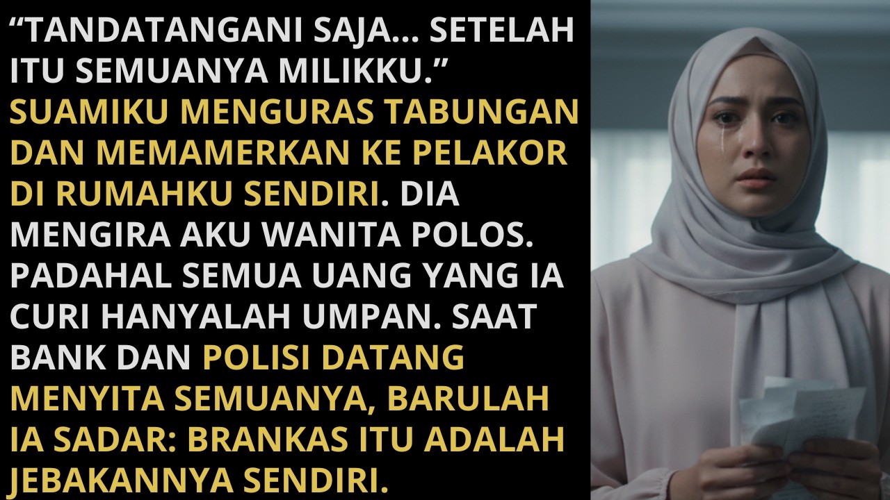 Suami Menguras Tabunganku demi Pelakor, Tapi Menjerit Histeris Saat Tahu Rahasia di Balik Brankas..
