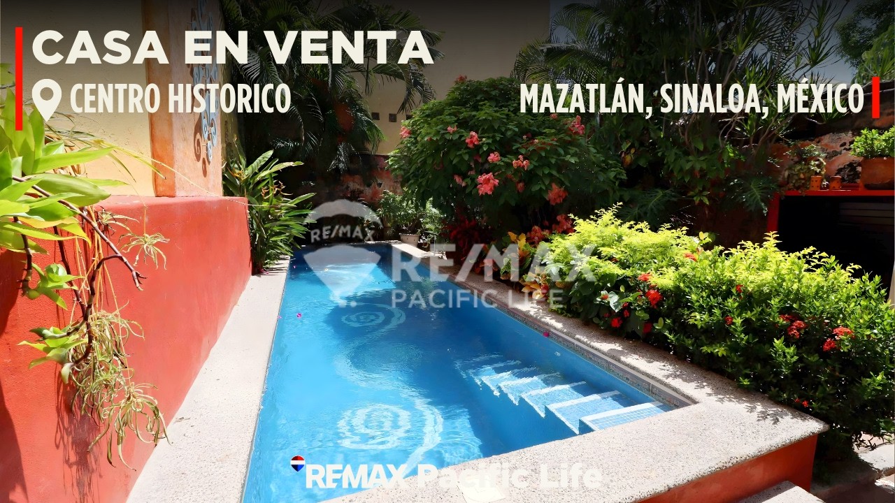 Casa Colonial en Venta en el Centro Histórico de Mazatlán