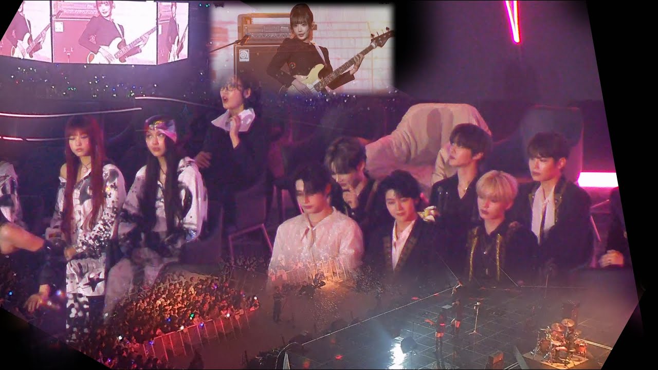 [QWER 'FAKE IDOL+고민중독'] 제로베이스원,비비,뉴진스 NewJeans ZB1 BIBI Reaction @241117 KGMA 직캠