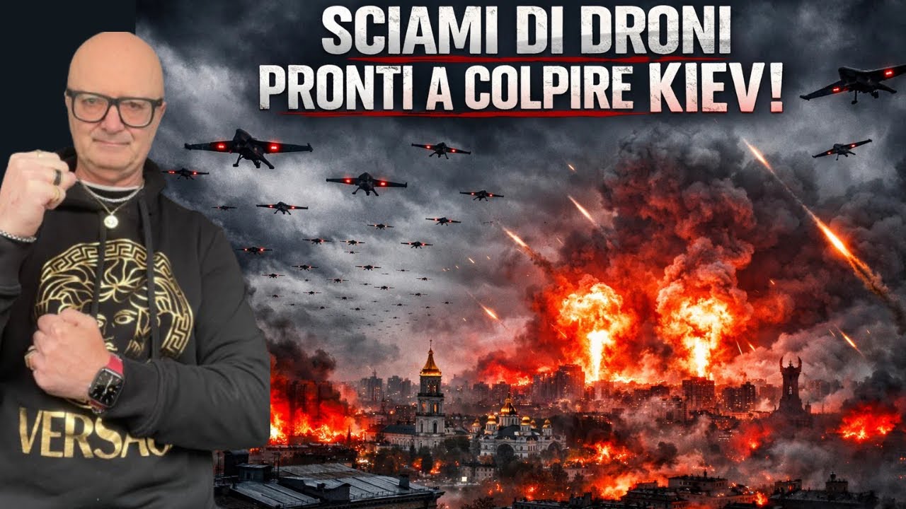 ⚡🇷🇺 Ucraina sotto assedio: sciami di droni e decine di missili pronti a colpire Kiev!