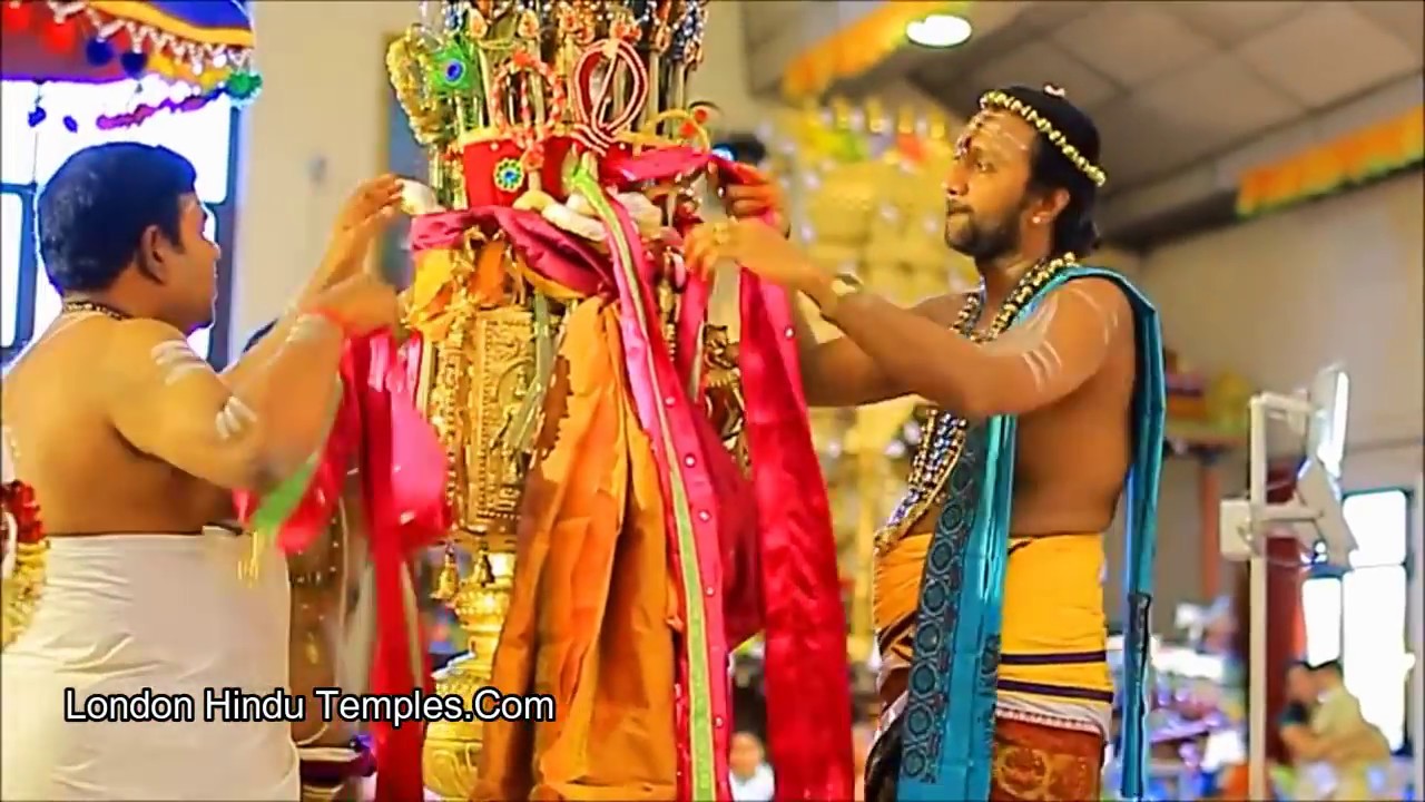 Temple Flag-Lowering Festival - Highgate Hill Murugan Temple - London - (1-3)