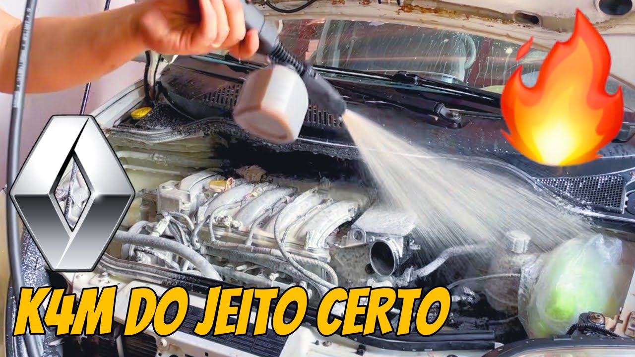 COMO LAVAR MOTOR RENAULT SEM ESTRAGAR NADA! Scenic K4M 😎