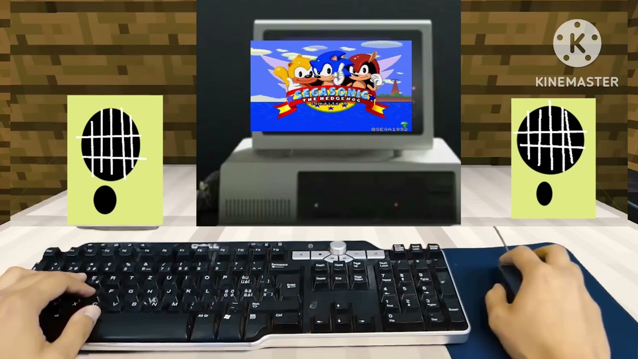 Angry Steve plays sega sonic the hedgehog in windows 1.0