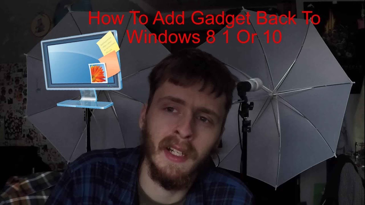How To Add Gadget Back To Windows 8.1 Or 10