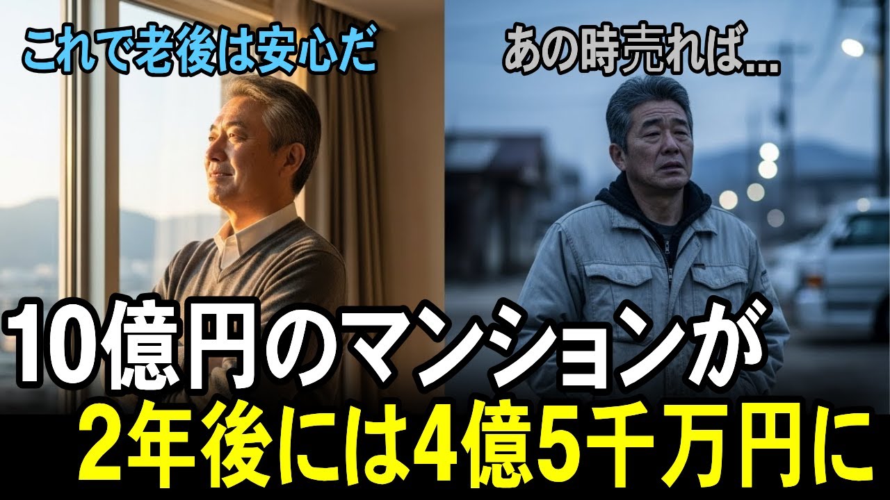 10億円のマンションが2年後には4億5千万円に｜老後の悲劇｜不動産投資失敗｜感動実話｜人生逆転物語