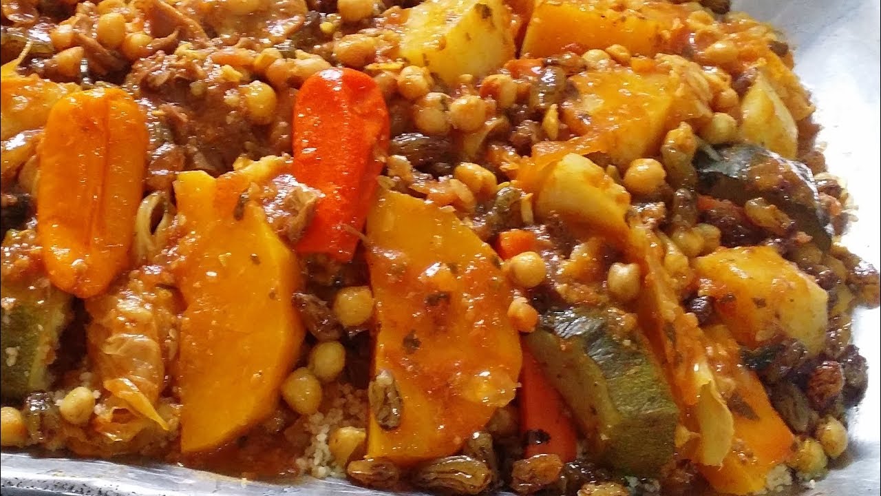 Moroccan Couscous of Kid and Vegetables