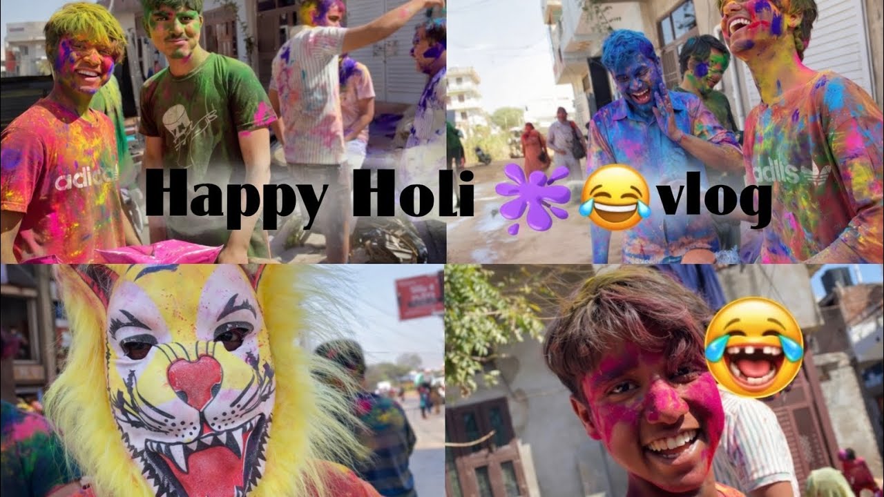 Happy holi mami mama ke sath 😄🫟 