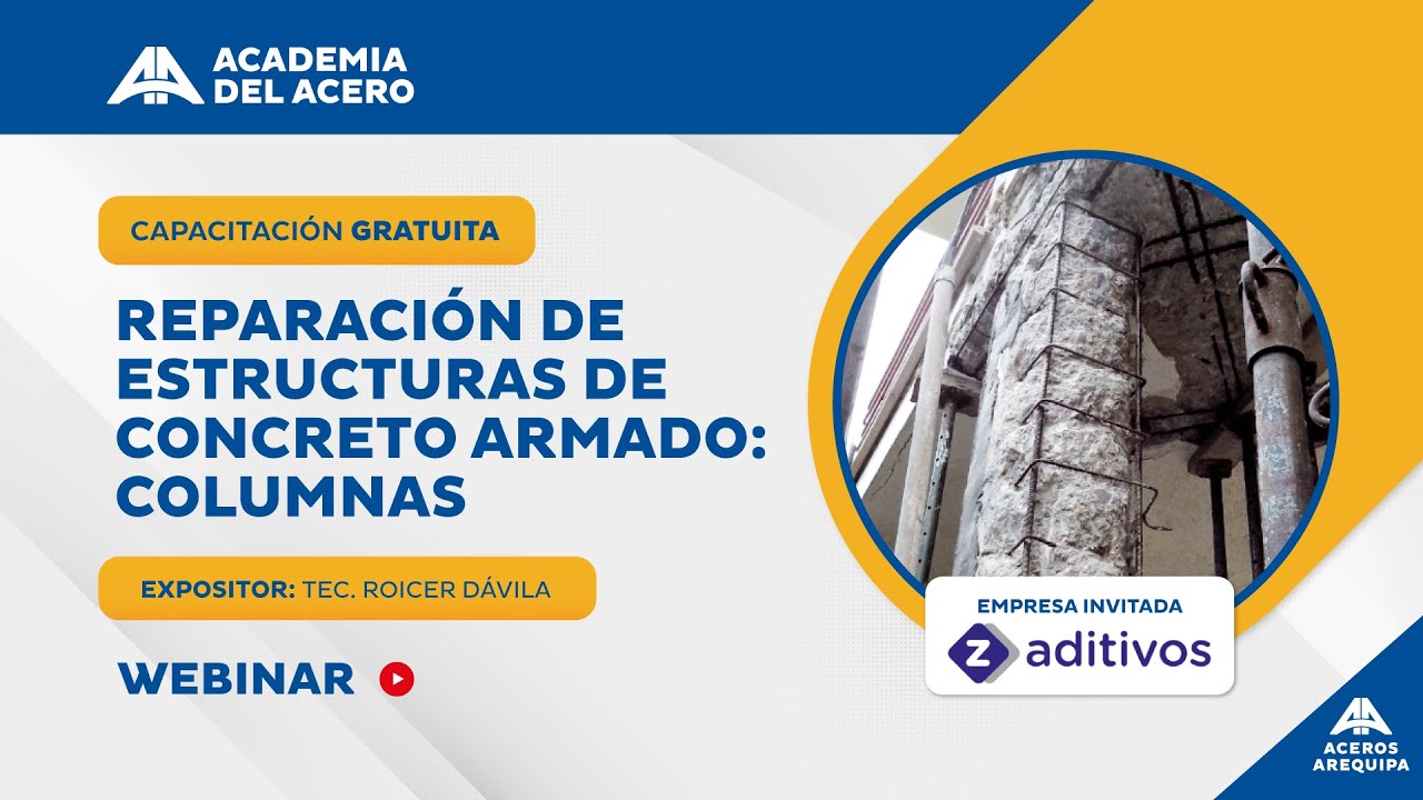 Sesión online | Reparación de estructuras de concreto armado: Columnas