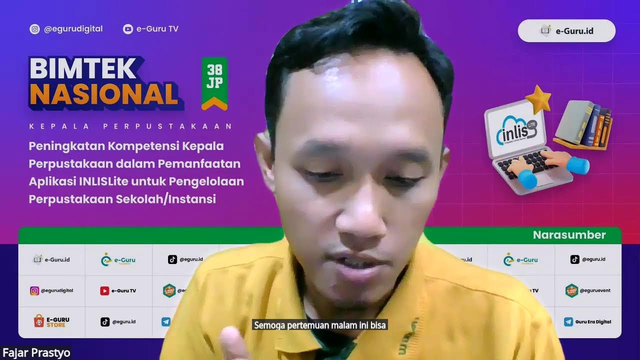 #2 Bimtek 38JP: Peningkatan Kompe Kepala Perpus Pemanfaatan Aplikasi INLISLite Pengelolaan Perpus
