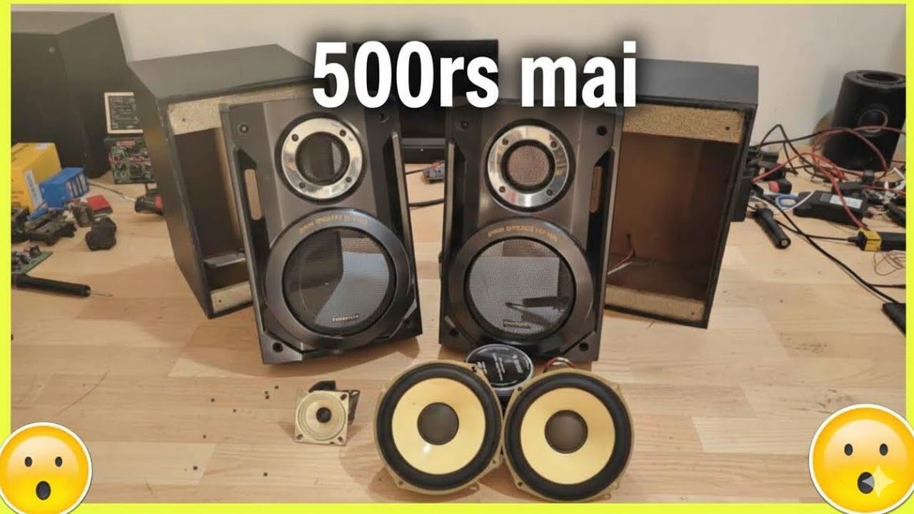 How to upgrade your old music system 😉#speaker #upgrade #diyprojects #diyspeaker 