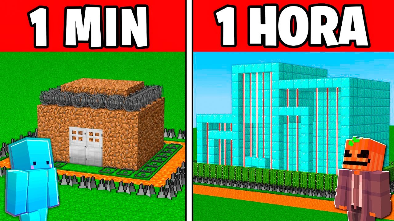 Prisi&oacute;n Segura de 1 Minuto vs 1 HORA en Minecraft!