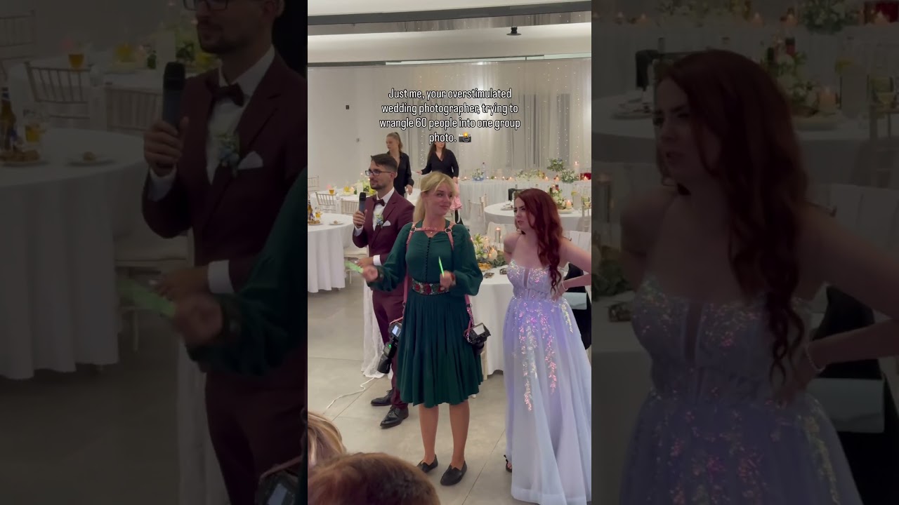 Overstimulated wedding photographer