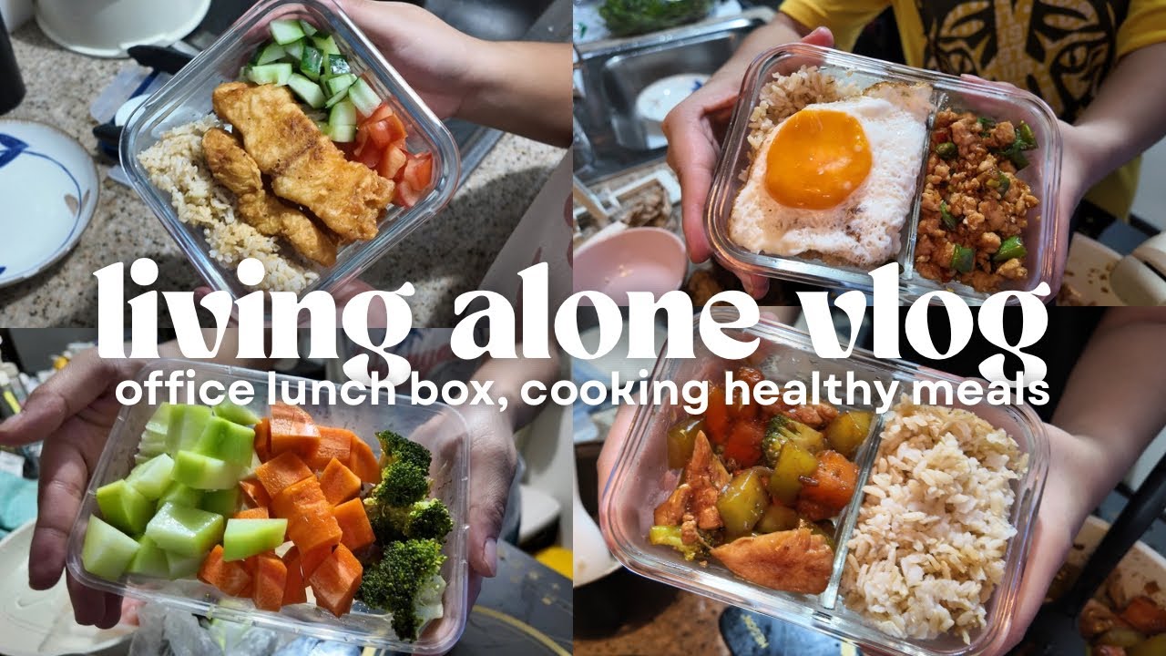 living alone in the philippines | office lunch box, cooking