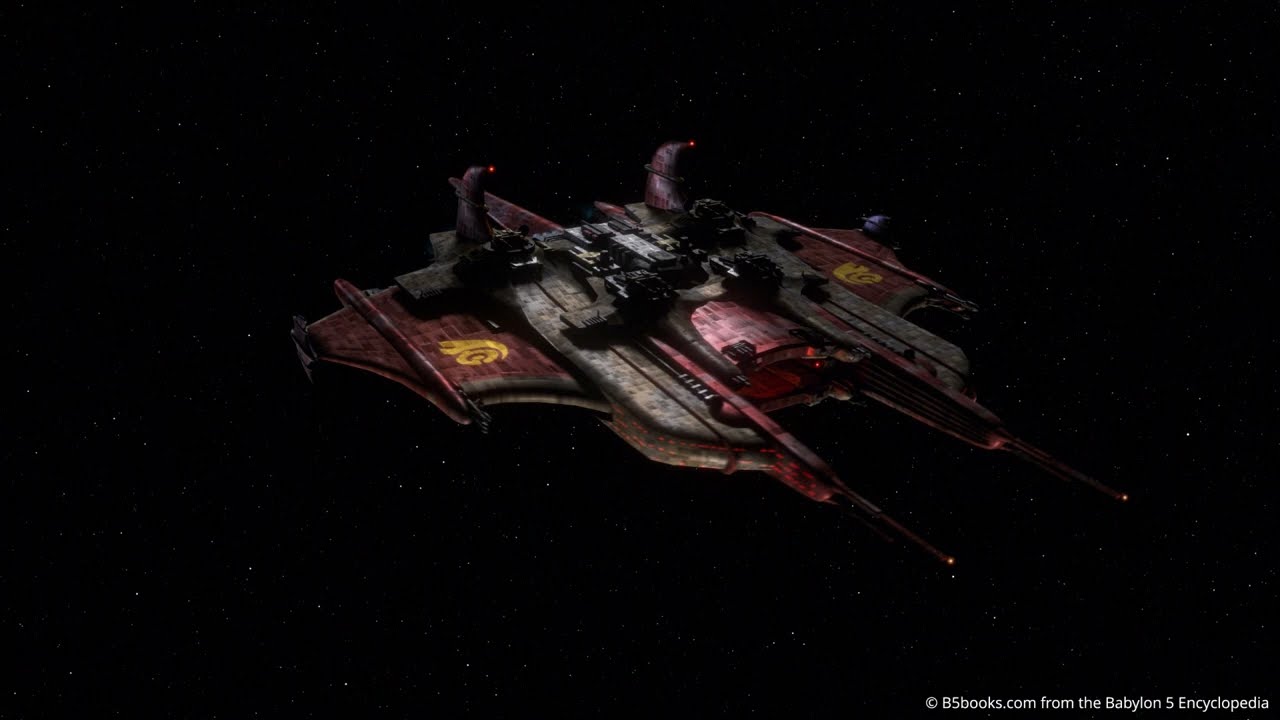 Babylon 5: High Resolution 360-view of the  Centauri Primus Class Battle Cruiser - Insane Detail
