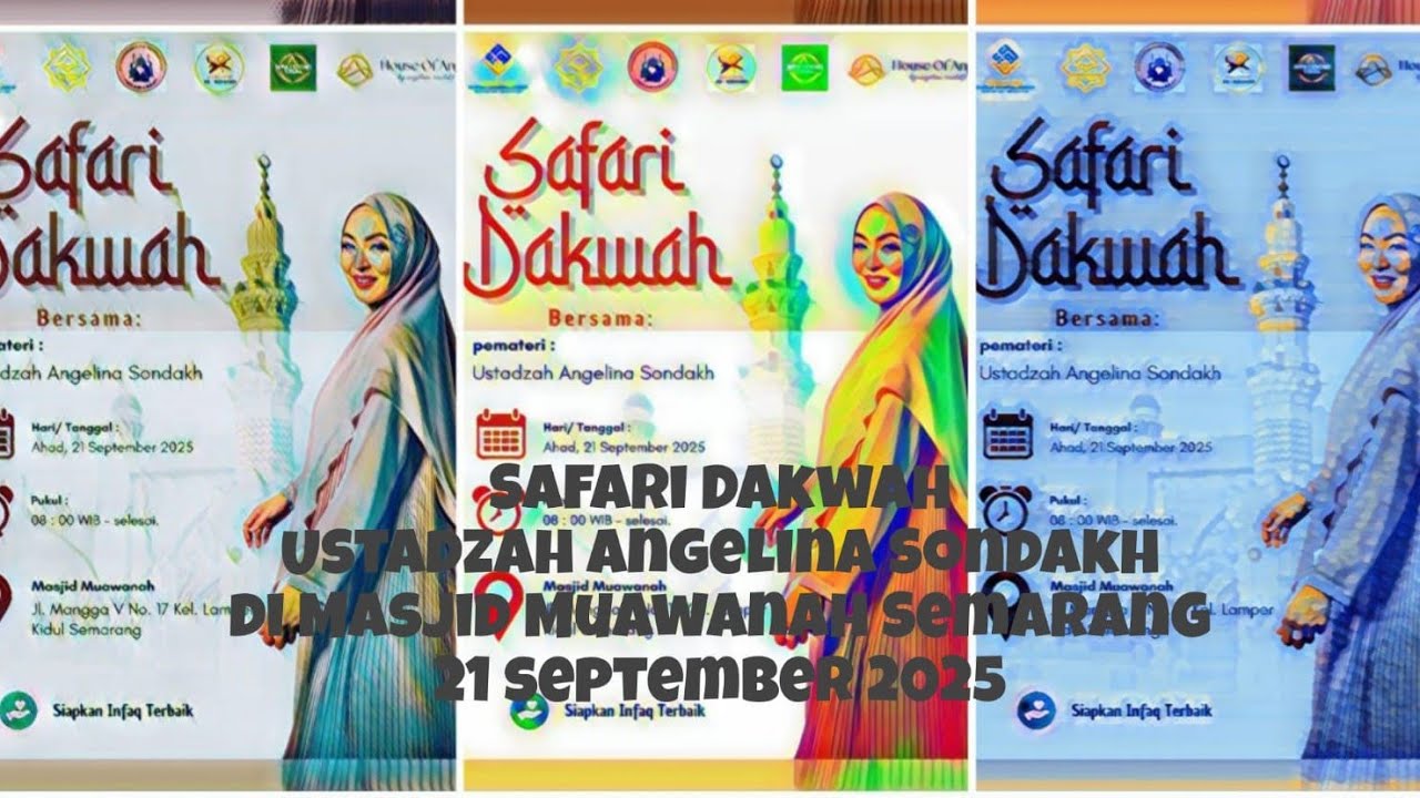 Safari dakwah ustadzah Angelina Sondakh di Masjid Muawanah Semarang - 21 september 2025.