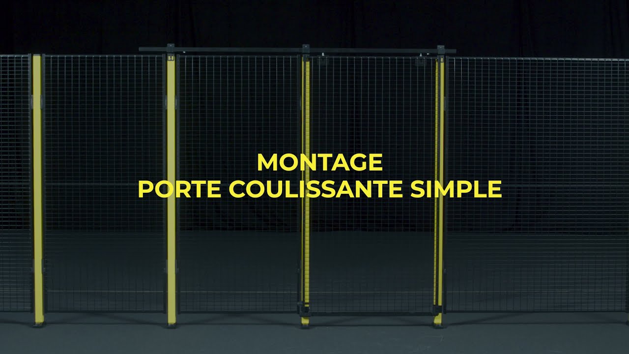 PORTE GRILLAGÉE DE SÉCURITÉ - Porte coulissante simple