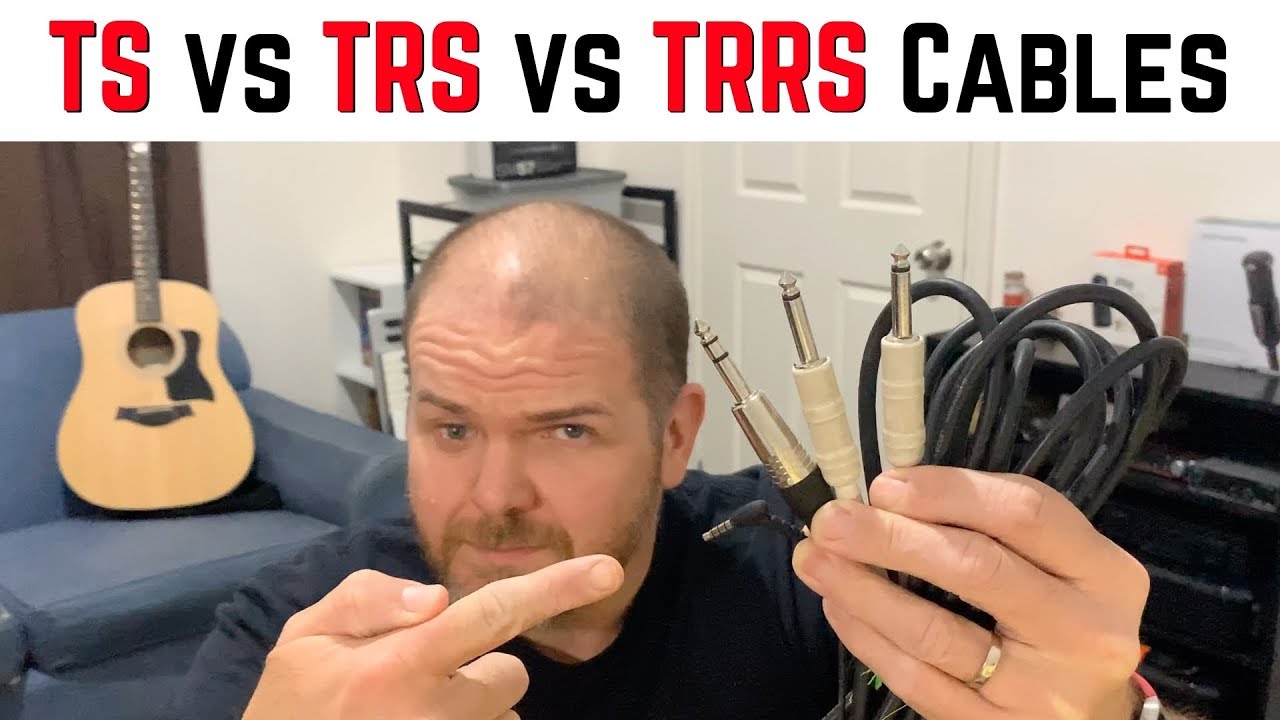 В чем разница между кабелями TS, TRS и TRRS?