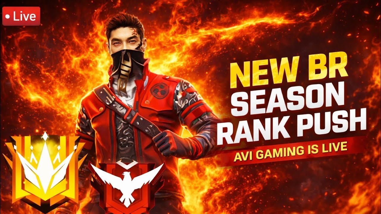 BR NEW SEASON RANK PUSH 🔴 LIVE 🔴 STREAM #freefire #live