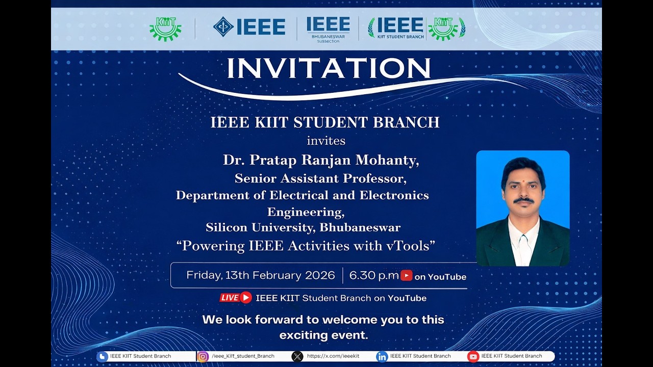 🚀 IEEE KIIT Student Branch – Special Workshop on IEEE vTools