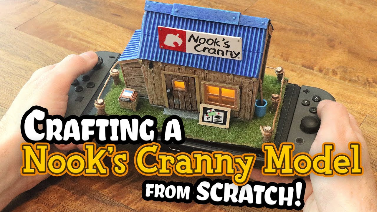 Как создать миниатюру NOOK'S CRANNY с нуля // Поделки Animal Crossing