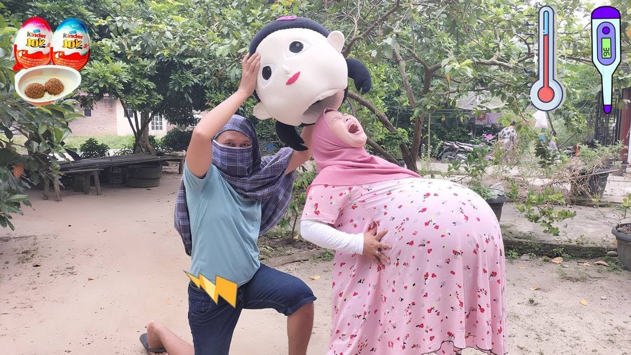 Drama Lucu 💢😱 Ibu Hamil Melahirkan Di Bekap Badut
