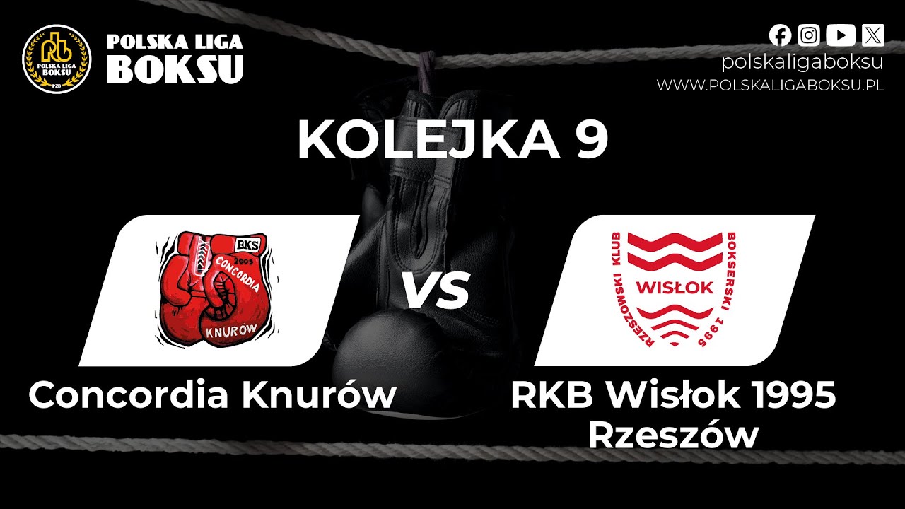 9. Kolejka POLSKA LIGA BOKSU -  Concordia Knurów - RKB Wisłok 1995 Rzeszów