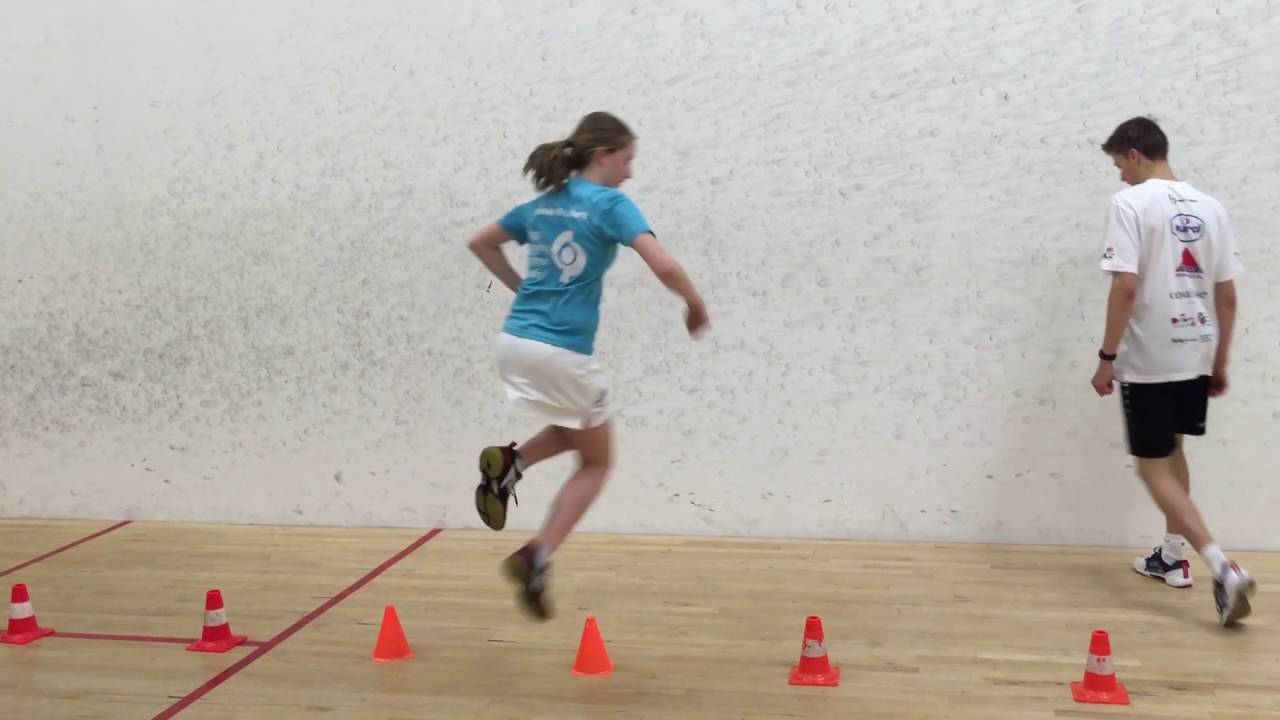 Agility and speed training squash Dennis & Daniek Krukkert o.l.v. Dagmar Vermeulen