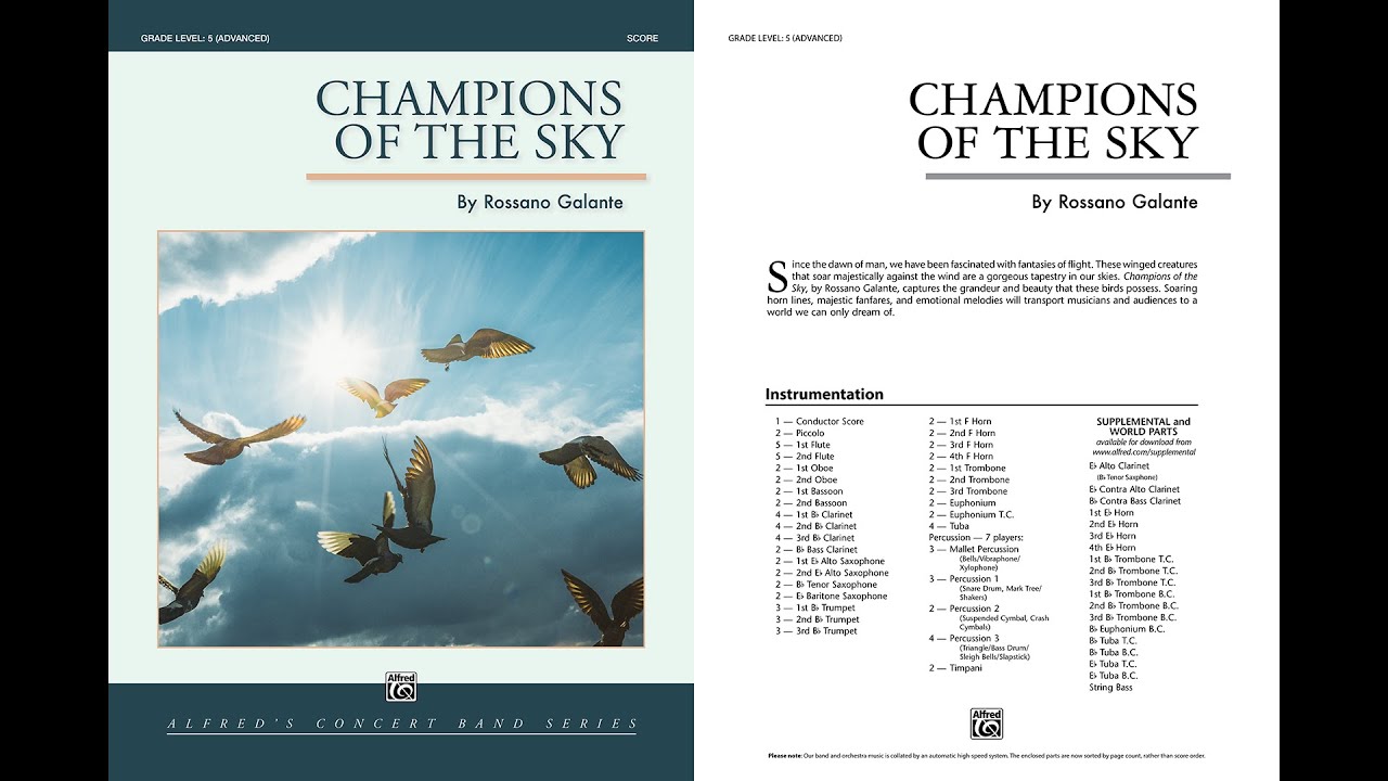 Champions of the Sky, by Rossano Galante – Score & Sound