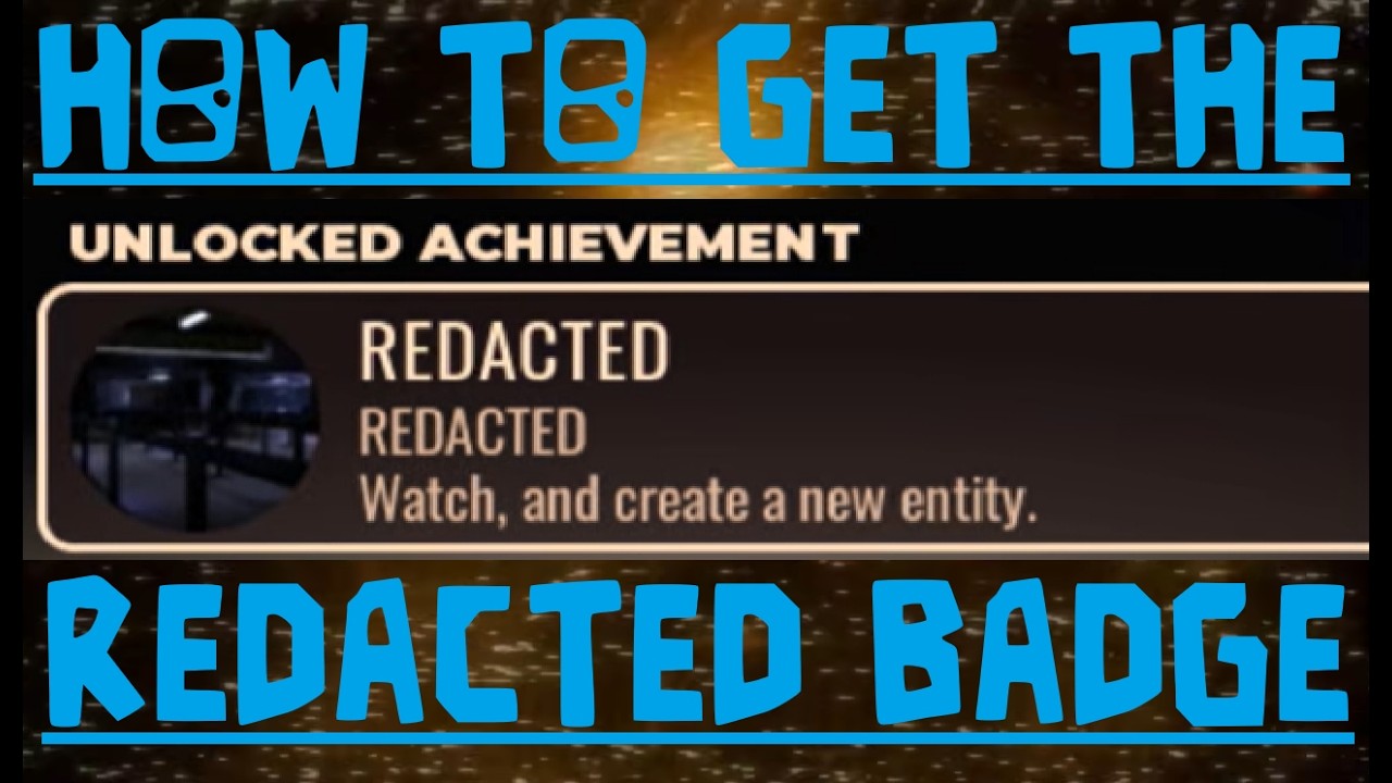 HOW TO GET THE REDACTED BADGE IN DOORS (First in the world)