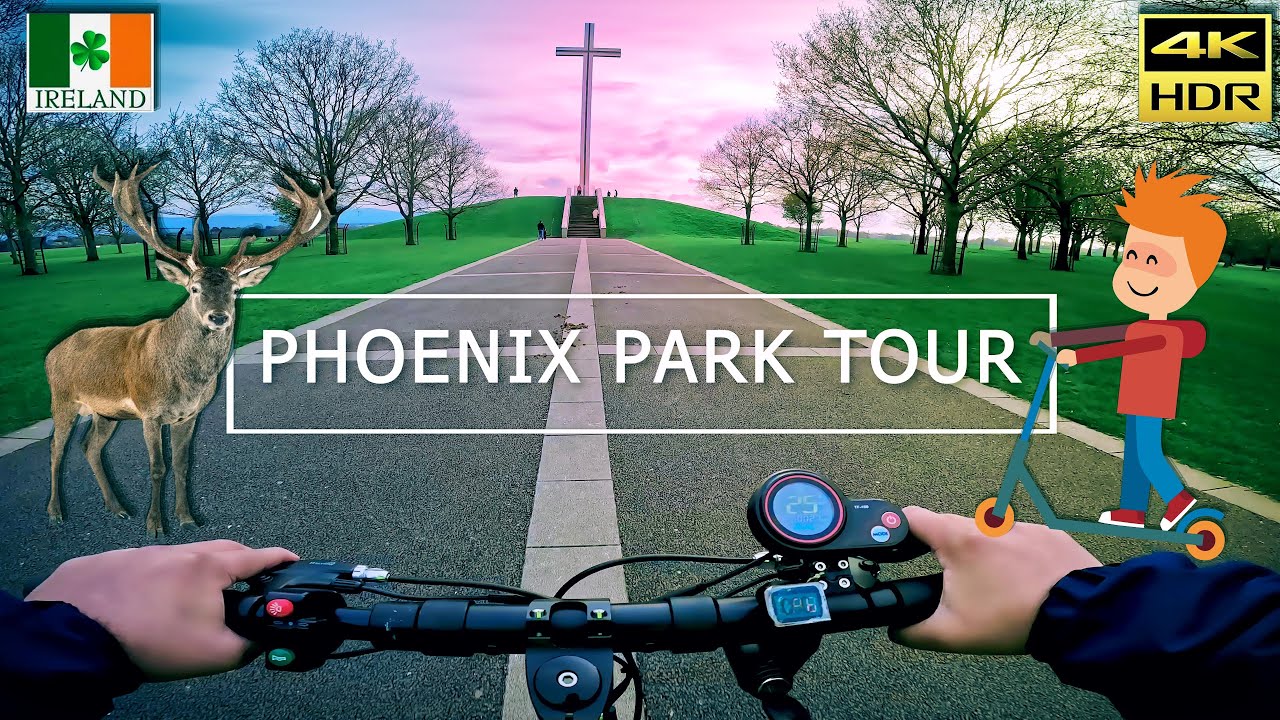 Dublin, Ireland ☘️ Electric Scooter Ride 🛴Phoenix Park| 20 KM | 4K HDR | GoPro Hero 11