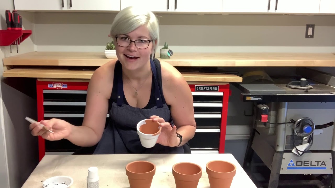 Come Hydro Dip Clay Pots With Me