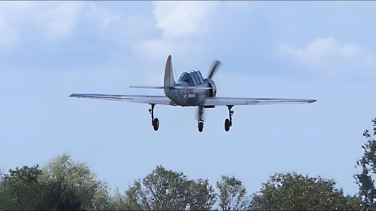 SOVIET AIR FORCE | YAK 52 Aircraft | Russian and Ukrain DOSAAF | Yakolev ARMY Takeoff