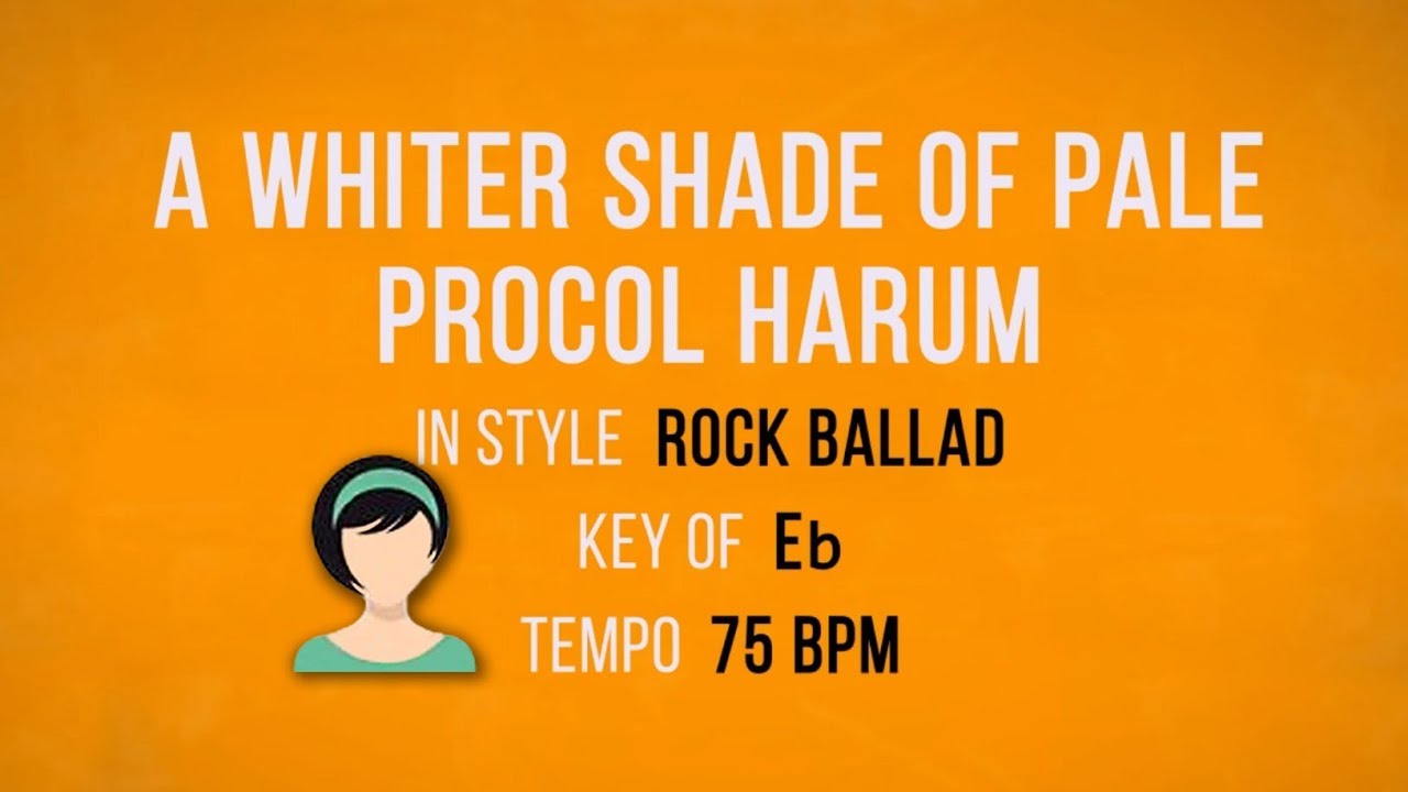 A Whiter Shade Of Pale - Karaoke Female Backing Track