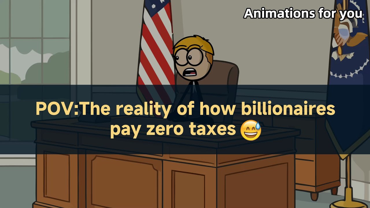 POV: The reality of how billionaires pay zero taxes 😅 #animations #money #taxes #billonaire #fyp 