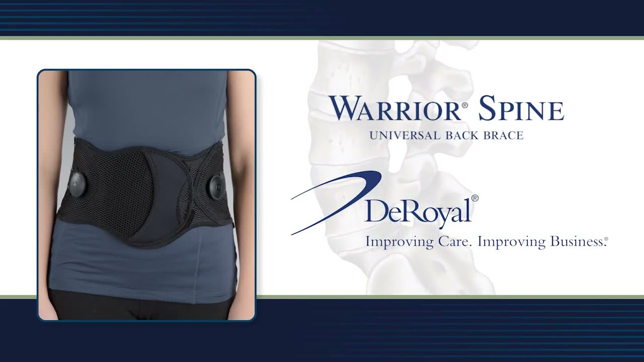 How to Use DeRoyal Warrior Spine Universal Back Brace?