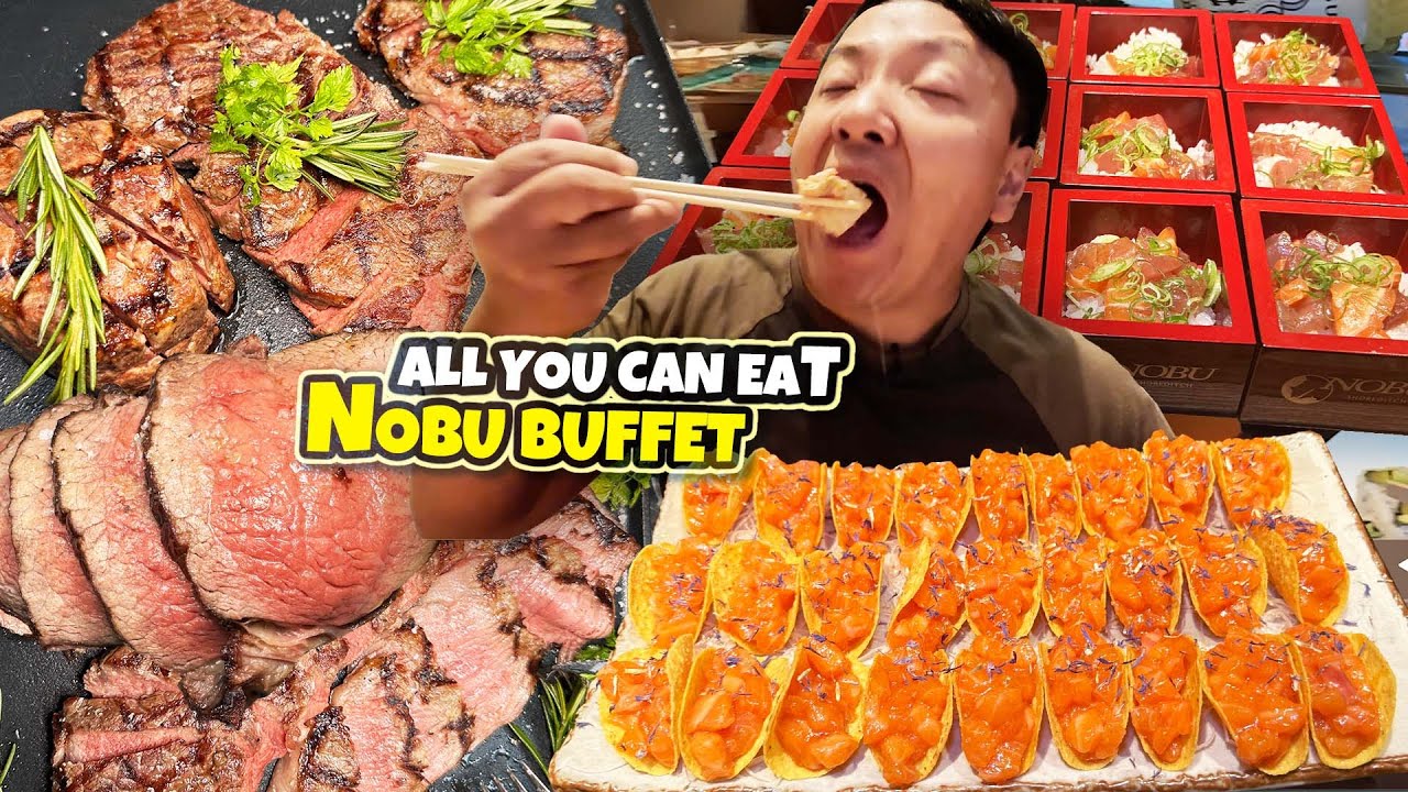 Роскошный суши-буфет NOBU и неограниченное количество жареного мяса в воскресенье в Лондоне