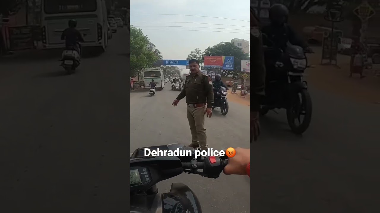 Dehradun police 😡 #youtube #dehradun #uk07 #vlog #trending #dailyvlog #motovlog #roadrage #viral
