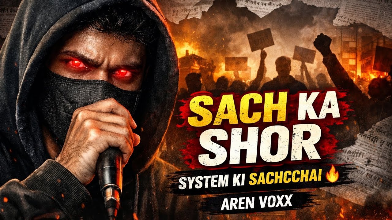 Sach Ka Shor | Powerful Indian Protest Rap 🔥 Reality of System | AREN VOXX Official