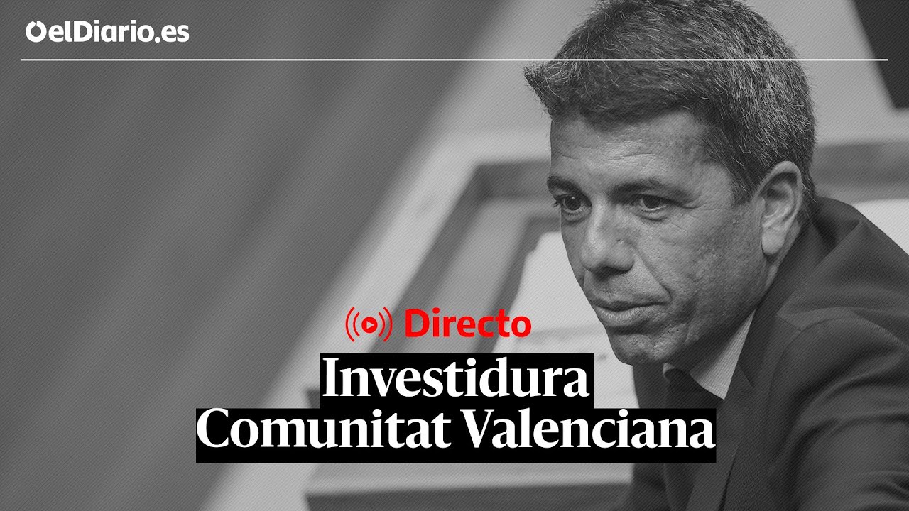 🔴 DIRECTO | Investidura de Carlos Mazón con el apoyo de Vox en la Comunitat Valenciana