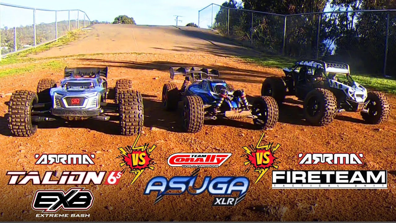 Arrma FIRETEAM vs Team Corally ASUGA vs Arrma TALION EXB | RC race | #arrma #teamcorally #rc ​⁠