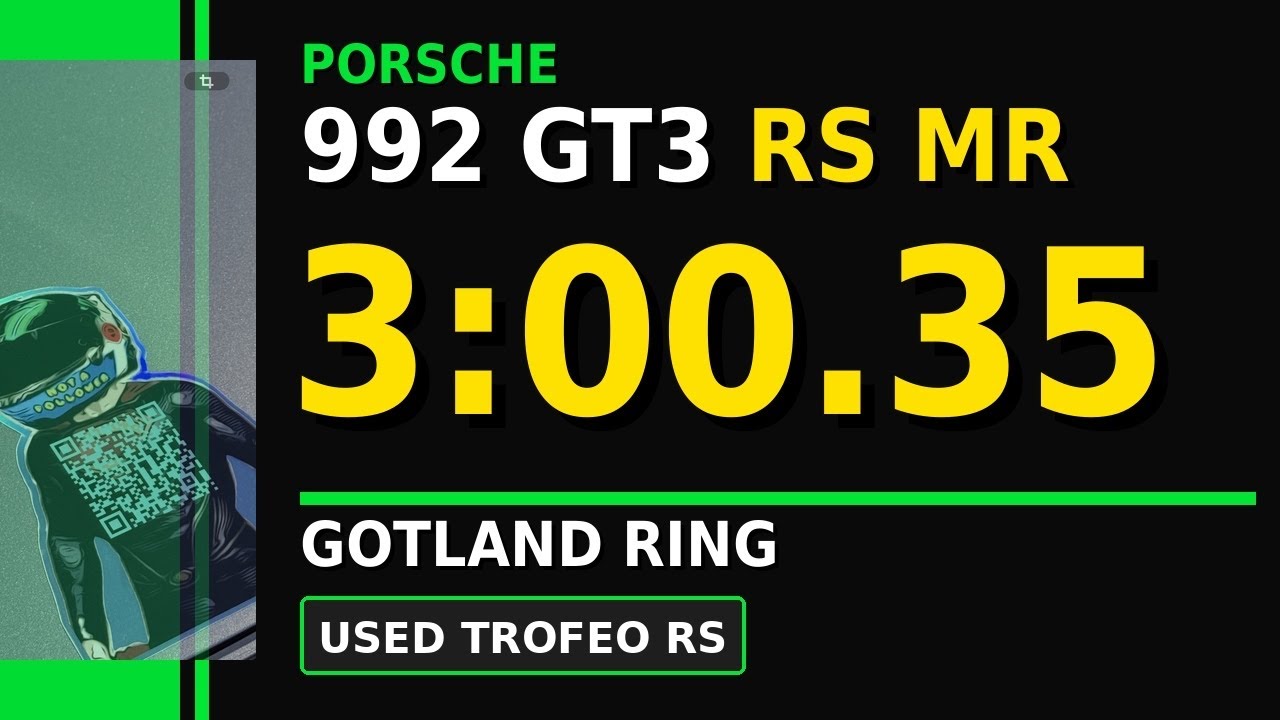 992 GT3 RS MR | Used Trofeo RS | Drove To track- On track- Home | 7,3Gotland | See caption | 3:00.35