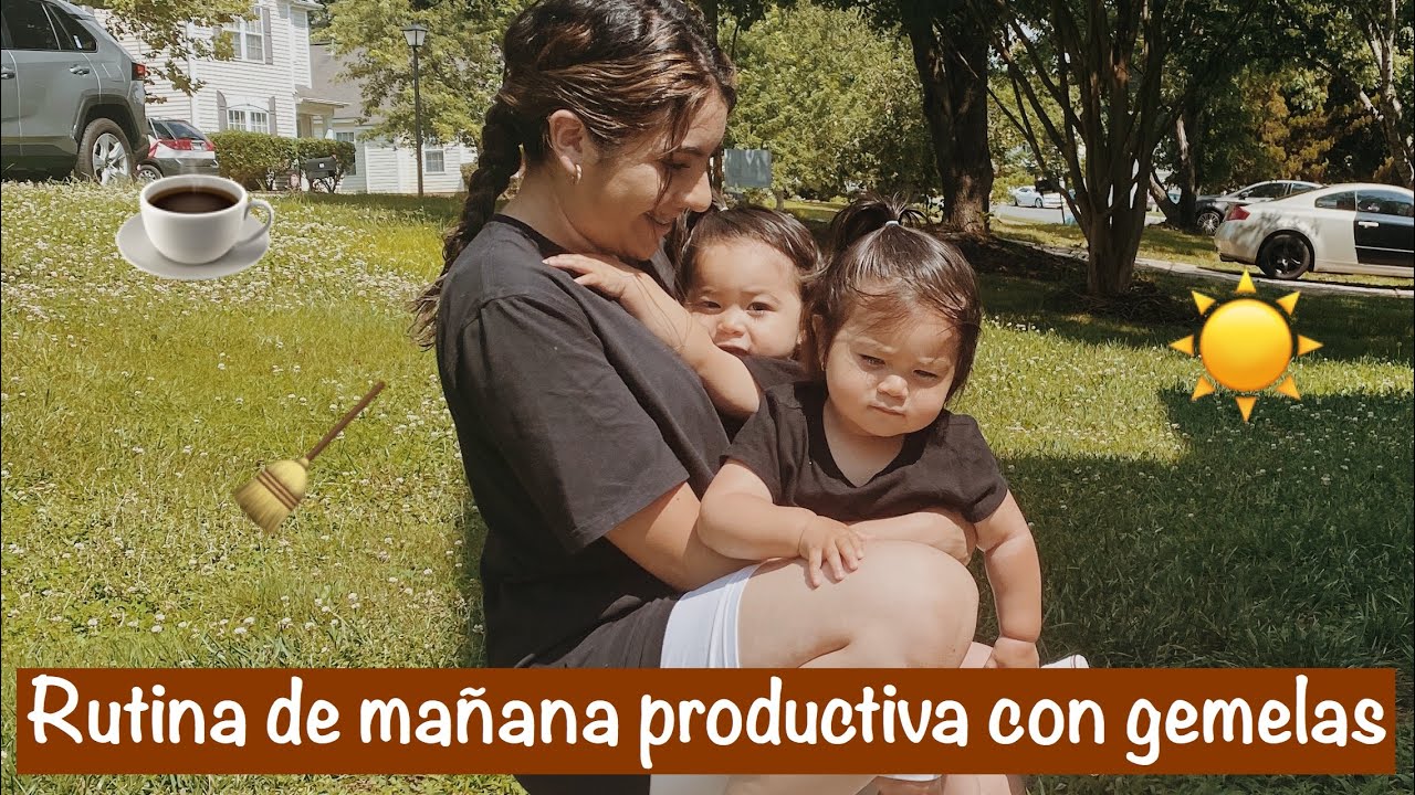 RUTINA DE MAÑANA PRODUCTIVA CON MIS GEMELAS 👶🏻👶🏻☀️