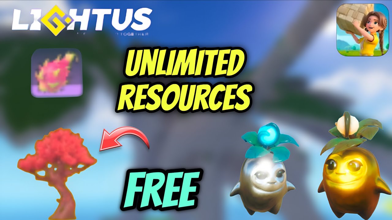 Lightus ! Unlimited resources and free tree and material #palworldmobile #lightus #aniimo #gaming 