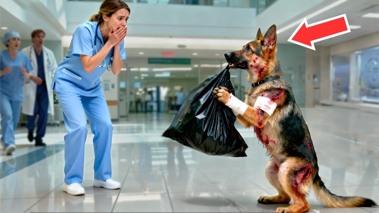 A Puppy Dragged a Black Bag to the Hospital… What the Doctor Found Inside Shocked Everyone!