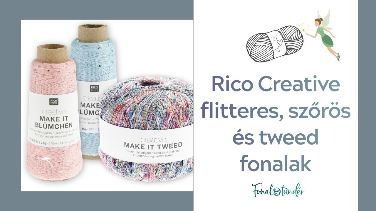 Hogyan változtatja meg a kötést egy kísérőszál? – 3 különleges textúra tesztje Rico Creative fonalak
